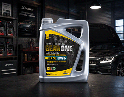 GearOne Lubricant — 3D visualisation and product design