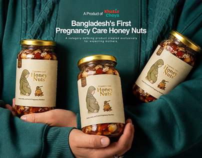 Khatir Choya — pregnancy care honey nuts packaging