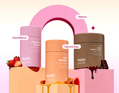 Nutri Peak — 3D product visualisation and packaging